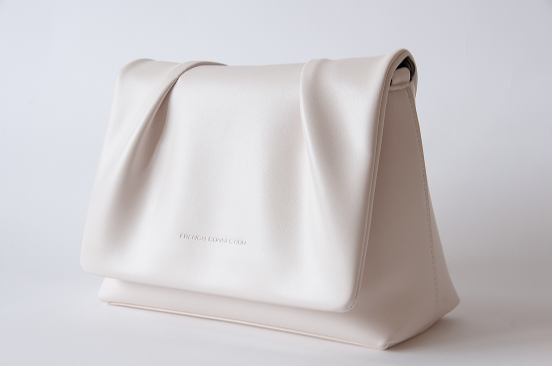 Rouched White Bag  - French Connection