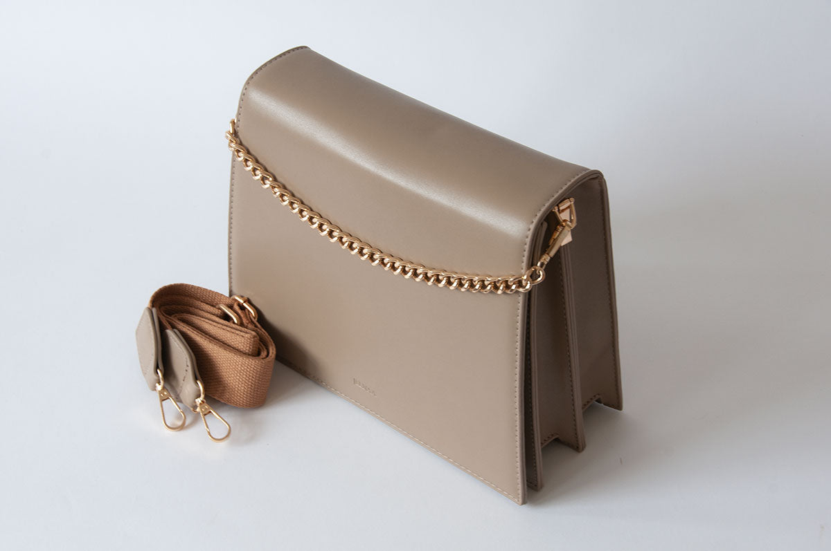 Jeele Tasche in Taupe